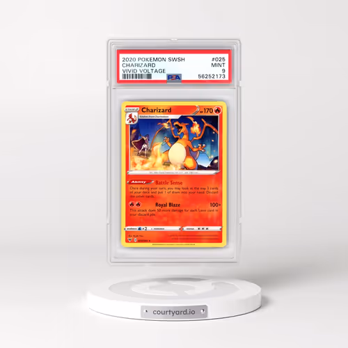 2020 Pokémon Sword & Shield Vivid Voltage #025 Charizard (PSA 9 MINT)