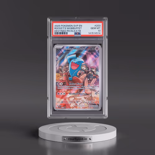 2025 Pokémon Svp EN-SV Black Star Promo #203 Team Rocket's Wobbuffet - Destined Rivals Elite Trainer