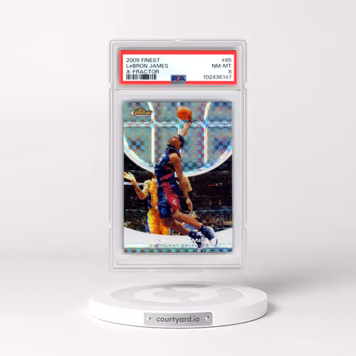 2005 Finest #85 LeBron James - X-Fractor (PSA 8 NM-MT)