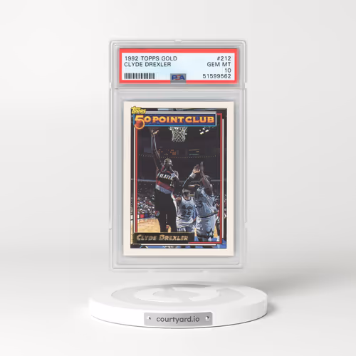 1992 Topps Gold #212 Clyde Drexler (PSA 10 GEM MINT)