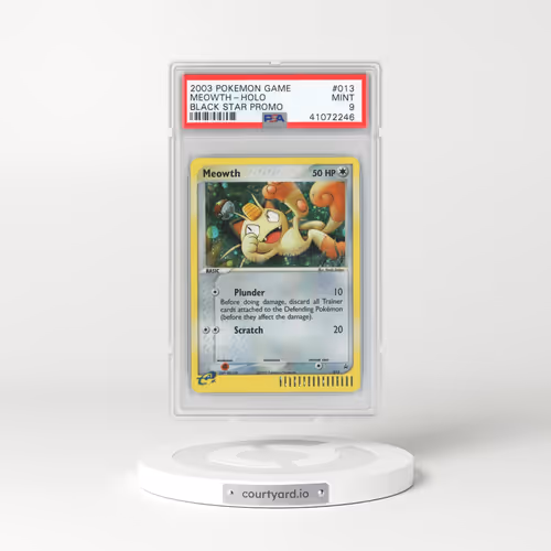 2003 Black Star Promos #13 Meowth - Holo (PSA 9 MINT)