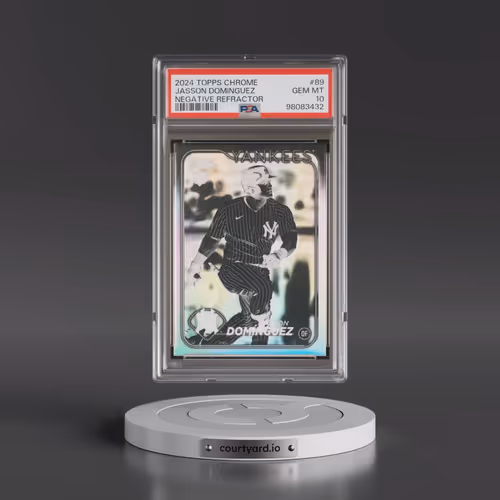2024 Topps Chrome #89 Jasson Dominguez - Negative Refractor (PSA 10 GEM MINT)