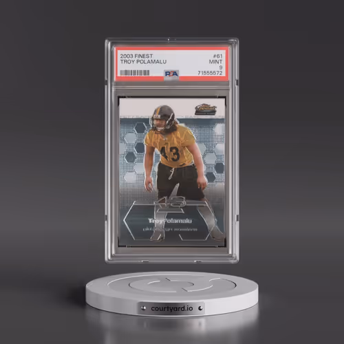 2003 Finest #61 Troy Polamalu (PSA 9 MINT)