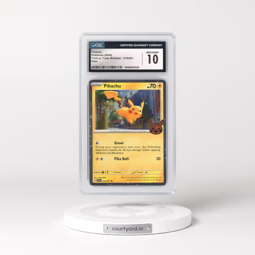 2024 Trick or Trade BOOster (2024) #018/091 Pikachu - Holo (CGC 10 GEM MINT)