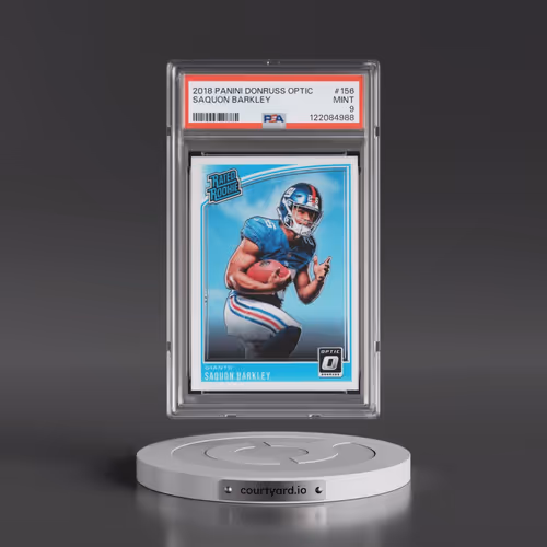 2018 Panini Donruss Optic #156 Saquon Barkley (PSA 9 MINT)