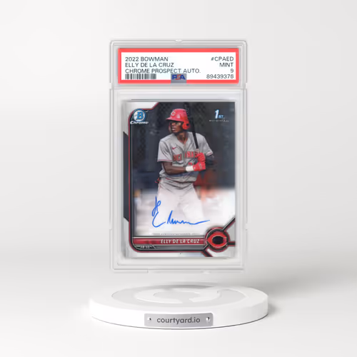 2022 Bowman Chrome Prospect Autographs #CPAED Elly de La Cruz (PSA 9 MINT)