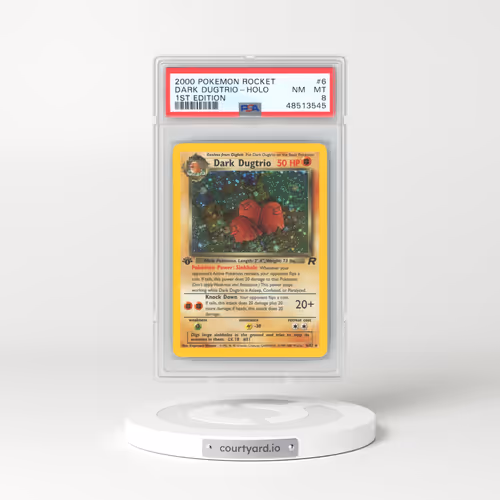 2000 Team Rocket #6 Dark Dugtrio - 1st Edition Holo (PSA 8 NM-MT)