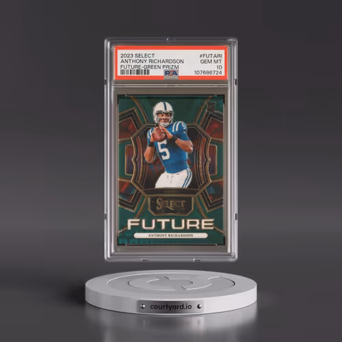 2023 Panini Select Select Future #FUTARI Anthony Richardson - Green Prizm (PSA 10 GEM MINT)