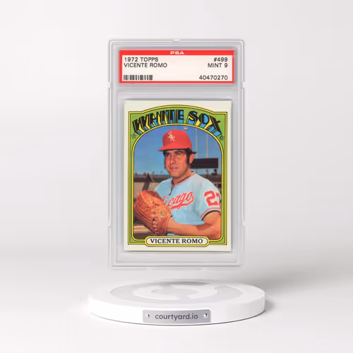 1972 Topps #499 Vicente Romo (PSA 9 MINT)