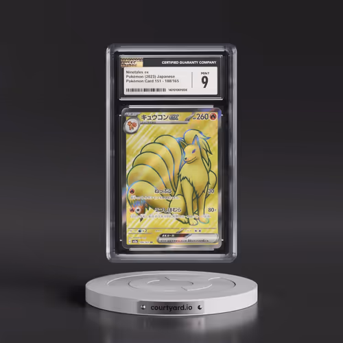 2023 Pokémon Card 151 #188/165 Ninetales ex - Super Rare Holo (CGC 9 MINT)