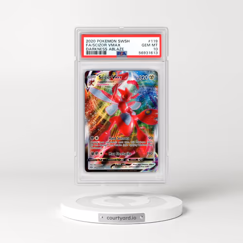 2020 Pokémon Sword & Shield Darkness Ablaze #119 Scizor Vmax - Full Art (PSA 10 GEM MINT)