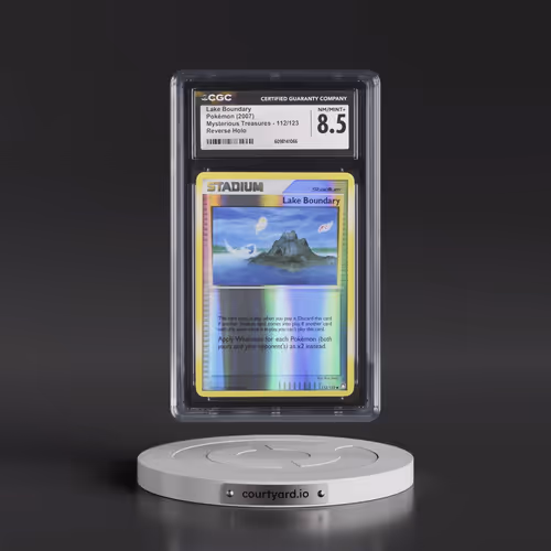 2007 Mysterious Treasures #112/123 Lake Boundary - Reverse Holo (CGC 8.5 NM-MT+)