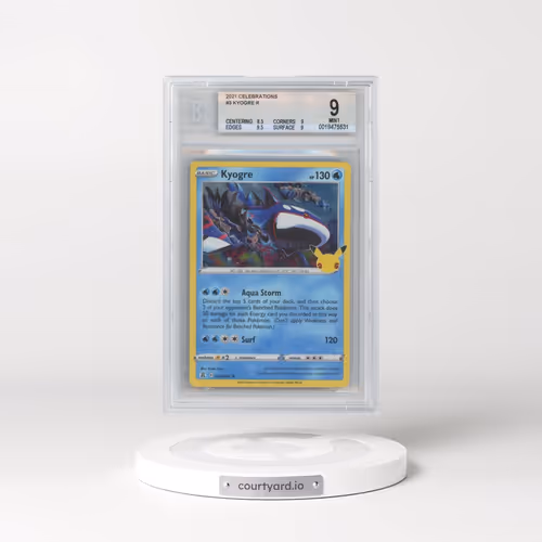 2021 Celebrations #003 Kyogre - Holo (BGS 9 MINT)