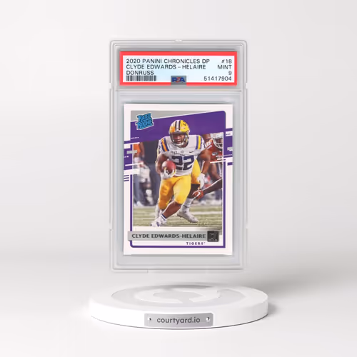 2020 Panini Chronicles Draft Picks Donruss Rated Rookies #18 Clyde Edwards-Helaire (PSA 9 MINT)