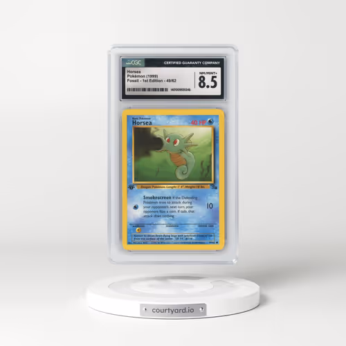1999 Fossil #49/62 Horsea - 1st Edition 1st Edition (CGC 8.5 NM-MT+)