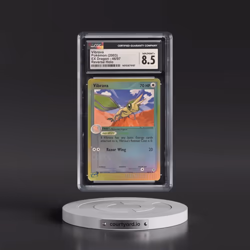 2003 EX Dragon (2003 Copyright, w/ "e" Symbol) #46/97 Vibrava - Reverse Holo (CGC 8.5 NM-MT+)