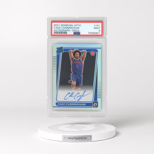 2021 Panini Donruss Optic #161 Cade Cunningham - Autograph-Holo (PSA 9 MINT)