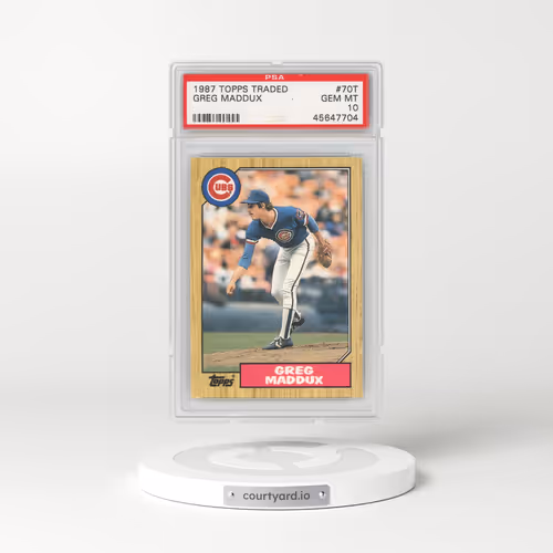 1987 Topps Traded #70T Greg Maddux (PSA 10 GEM MINT)
