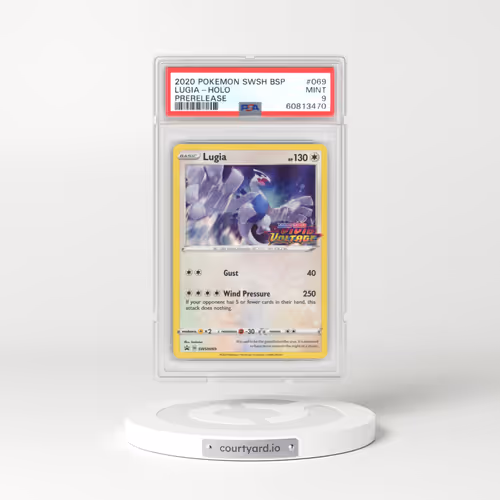 2017 Black Star Promos - Sword & Shield #069 Lugia - Vivid Voltage Prerelease Promo Holo (PSA 9 MINT)