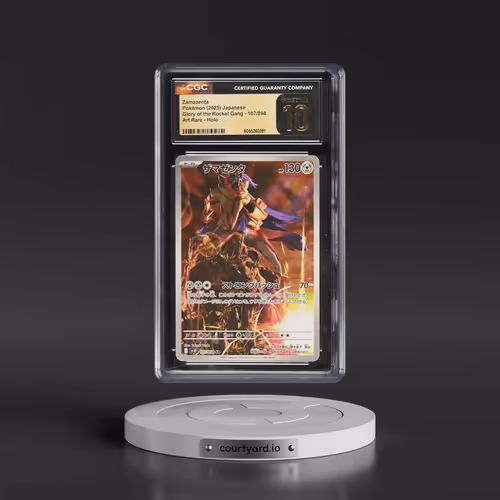 2025 Glory of the Rocket Gang - sv10 #107/098 Zamazenta - Art Rare Holo (CGC 10 PRISTINE)