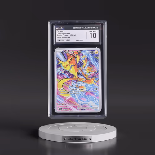 2024 Stellar Crown - SCR EN #151/142 Zeraora - Illustration Rare Holo (CGC 10 GEM MINT)