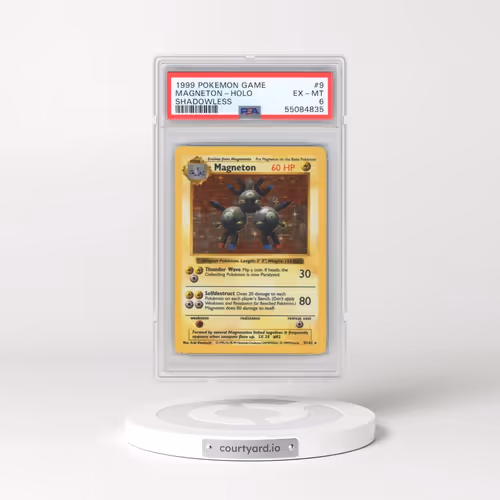 1999 Pokémon Game #9 Magneton - Holo Shadowless (PSA 6 EX-MT)