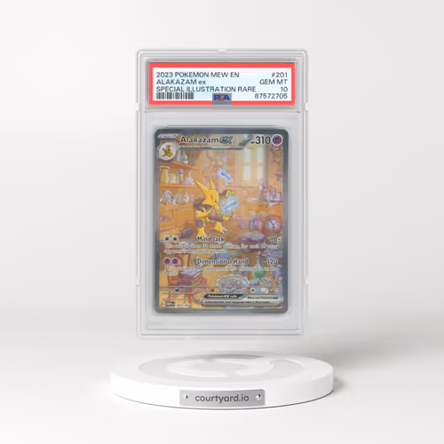 2023 Pokémon Mew EN-151 #201 Alakazam EX - Holo Special Illustration Rare (PSA 10 GEM MINT)