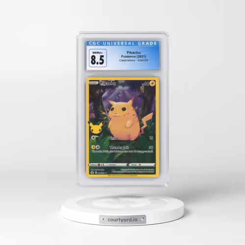 2021 Celebrations #005/025 Pikachu (CGC 8.5 NM-MT+)