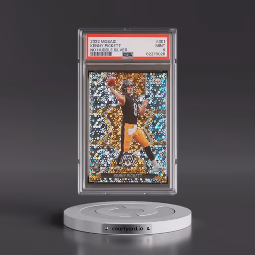 2022 Panini Mosaic #301 Kenny Pickett - No Huddle Silver (PSA 9 MINT)