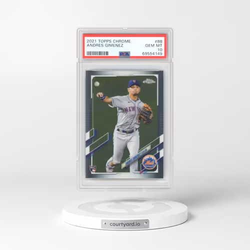 2021 Topps Chrome #88 Andres Gimenez (PSA 10 GEM MINT)