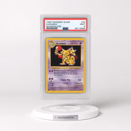 1999 Pokémon Game #32 Kadabra - Shadowless (PSA 9 MINT)