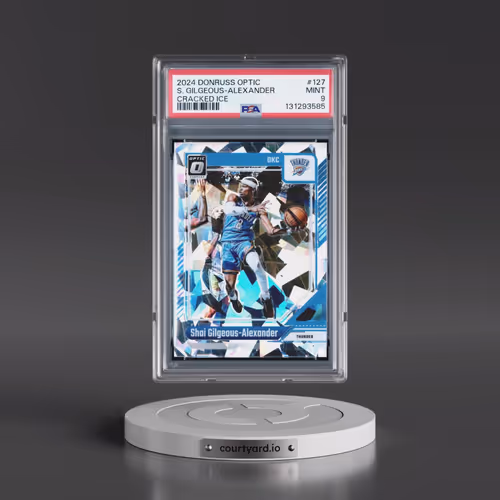 2024 Panini Donruss Optic #127 Shai Gilgeous-Alexander - Cracked Ice (PSA 9 MINT)