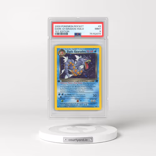 2000 Pokémon Rocket #8 Dark Gyarados - 1st Edition Holo (PSA 9 MINT)