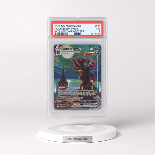 2021 Pokémon Sword & Shield Evolving Skies #215 Umbreon Vmax - Full Art Secret (PSA 7 NM)