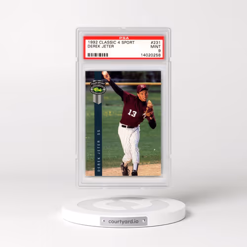 1992 Classic 4 Sport #231 Derek Jeter (PSA 9 MINT)