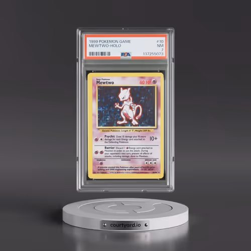 1999 Pokémon Game #10 Mewtwo - Holo (PSA 7 NM)