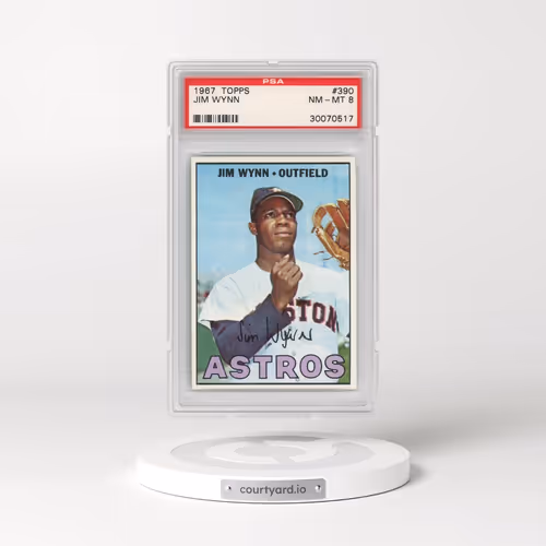 1967 Topps #390 Jim Wynn (PSA 8 NM-MT)