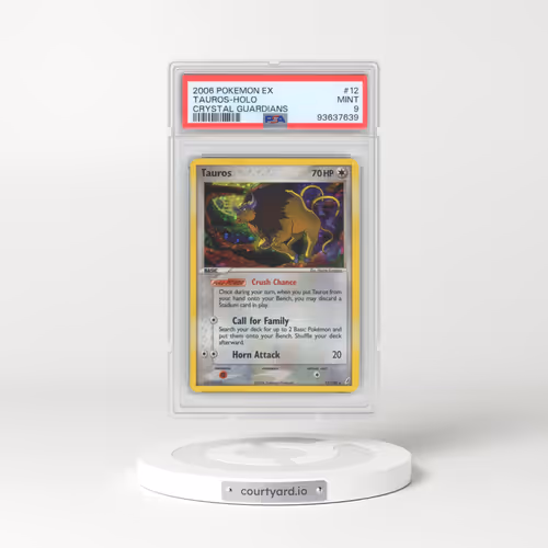2006 Pokémon EX Crystal Guardians #12 Tauros - Holo (PSA 9 MINT)