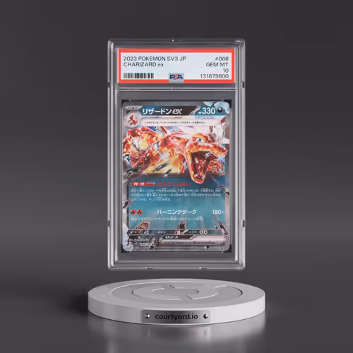 2023 Pokémon SV3-Ruler of the Black Flame #066 Charizard EX - Holo (PSA 10 GEM MINT)