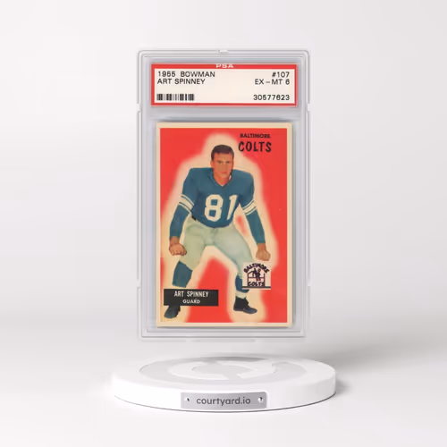 1955 Bowman #107 Art Spinney (PSA 6 EX-MT)