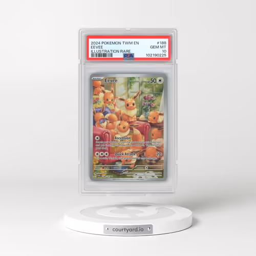 2024 Pokémon Twm EN-Twilight Masquerade #188 Eevee - Illustration Rare (PSA 10 GEM MINT)