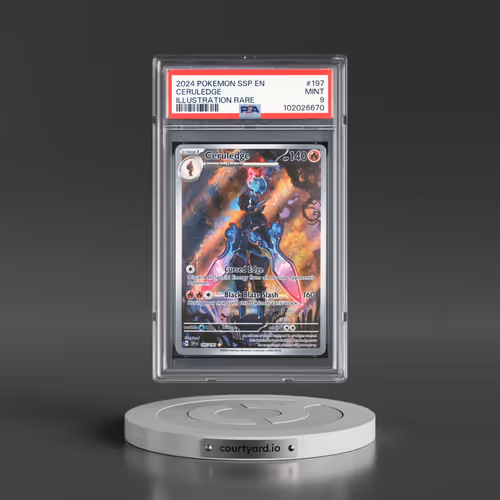 2024 Pokémon Ssp EN-Surging Sparks #197 Ceruledge - Illustration Rare (PSA 9 MINT)