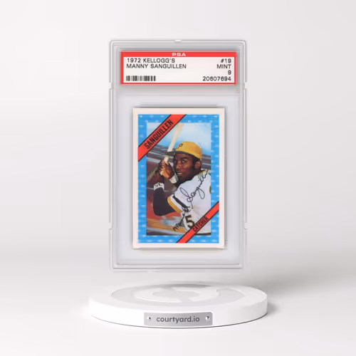 1972 Kellogg's #19 Manny Sanguillen (PSA 9 MINT)