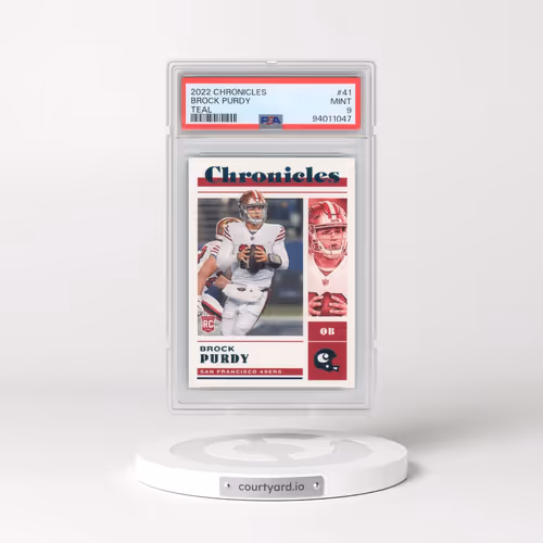 2022 Panini Chronicles #41 Brock Purdy - Teal (PSA 9 MINT)