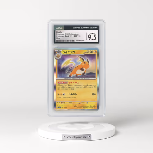 2023 Pokémon Card 151 #026/165 Raichu - Holo (CGC 9.5 MINT+)