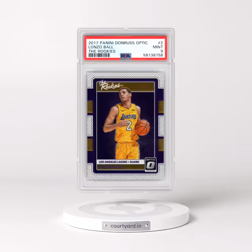 2017 Panini Donruss Optic the Rookies #2 Lonzo Ball (PSA 9 MINT)