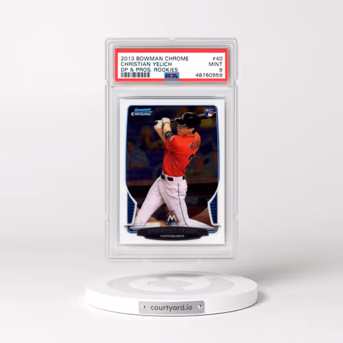2013 Bowman Chrome Draft Picks & Prospects Rookies #40 Christian Yelich (PSA 9 MINT)