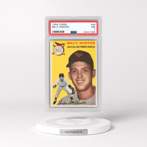 1954 Topps #48 Billy Hunter (PSA 7 NM)