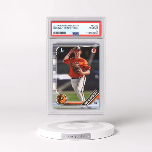 2019 Bowman Draft #BD22 Gunnar Henderson (PSA 10 GEM MINT)