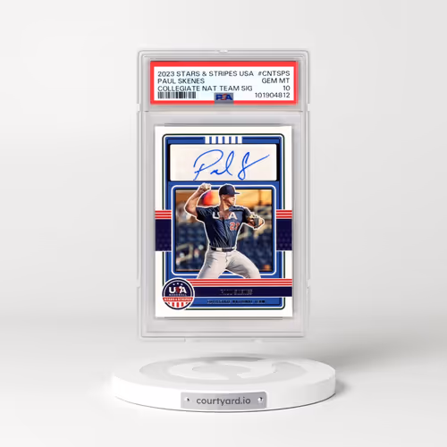 2023 Panini Stars & Stripes USA Collegiate National Team Signatures #CNTSPS Paul Skenes (PSA 10 GEM